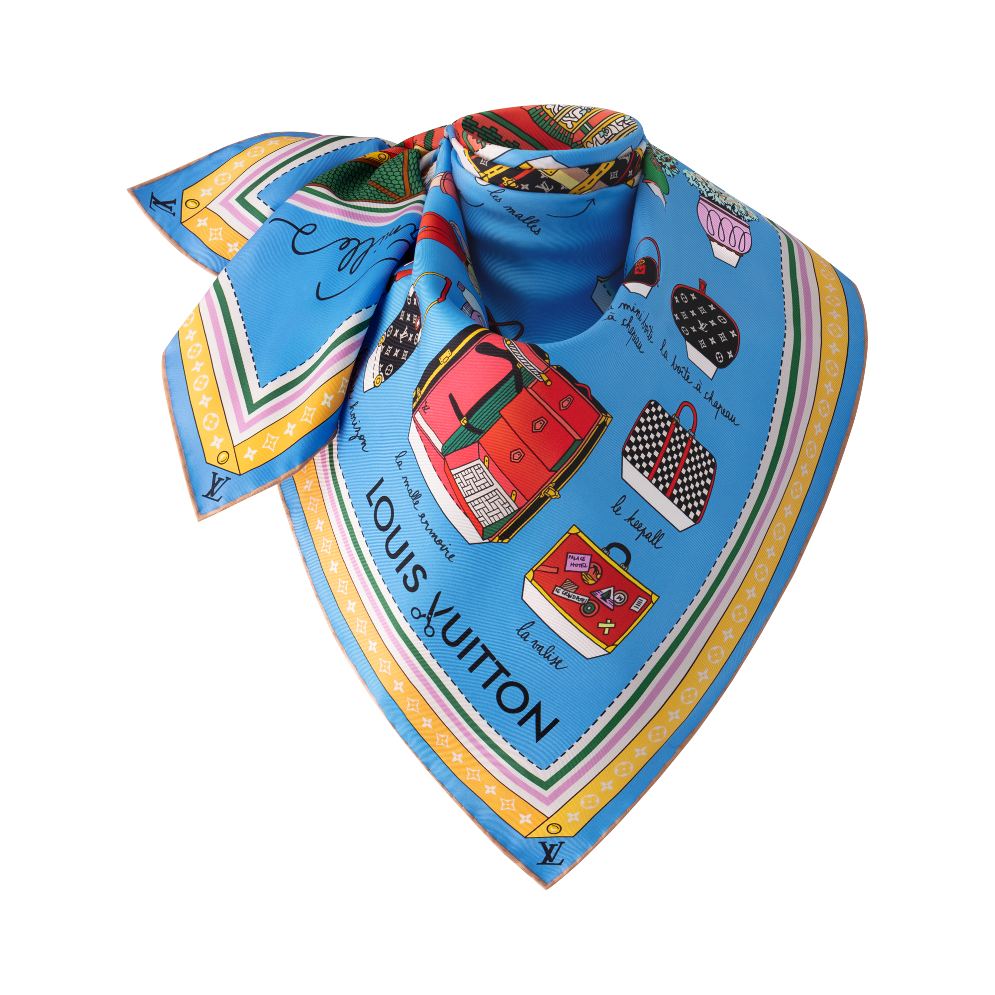 Asnieres Paper House Square 90 . in Women's Accessories Silk Squares and Bandeaus collections by Louis Vuitton (Product zoom)